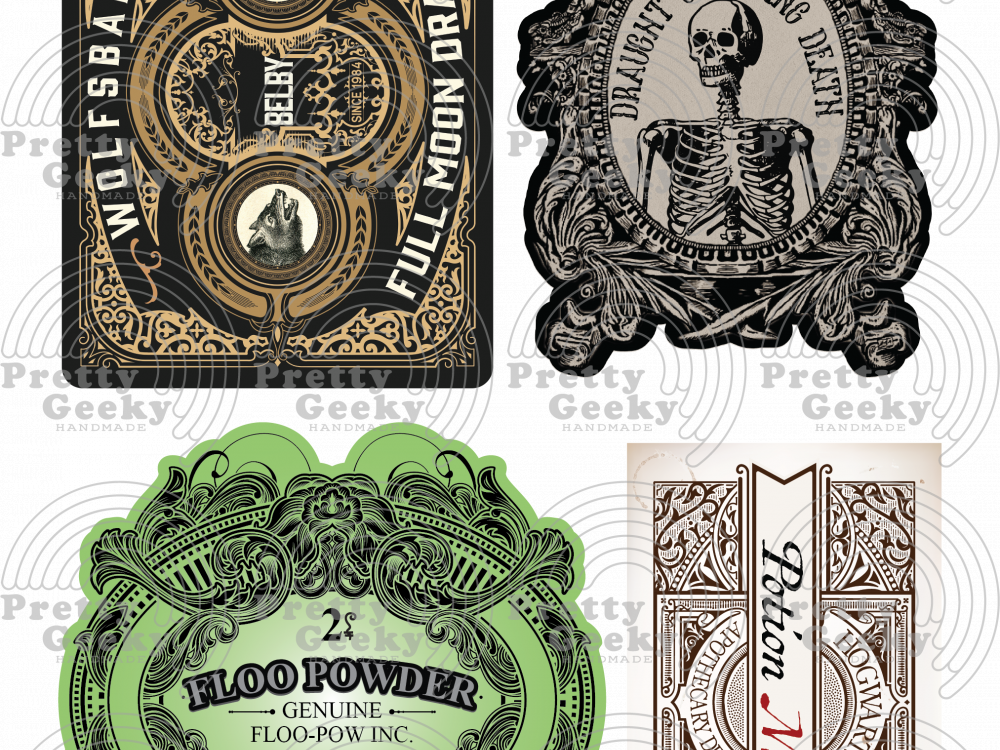 Magical Apothecary Labels Digital File Set | Pretty Geeky Handmade