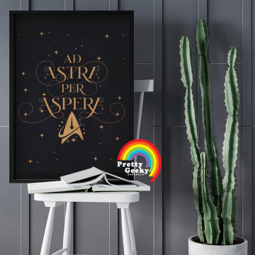 11x14 Ad Astra Per Aspera Art Print