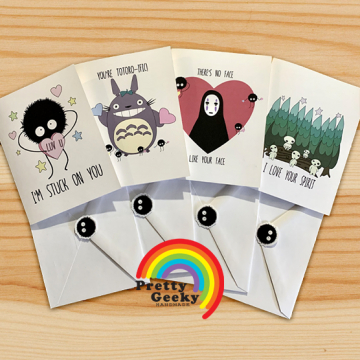 Ghibli Notecard Set of 4