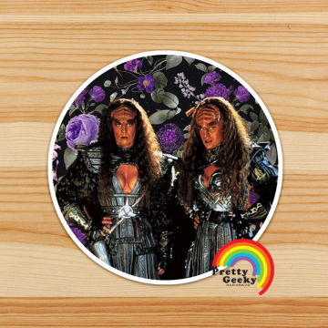 Vintage Floral Star Trek Villain Sticker : Duras Sisters