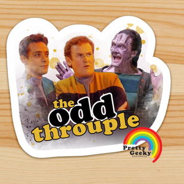 Odd Throuple Sticker - Garak, Bashir & O'Brien