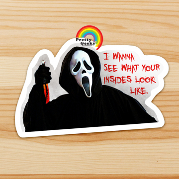 Teen Horror Movie Sticker : Ghostface