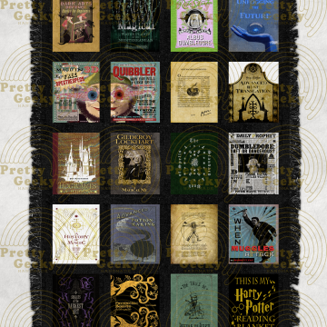 Magical Library Reading Blanket