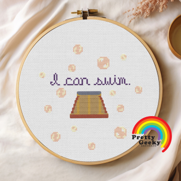 Cross Stitch Pattern: I can Swim