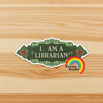 Art Nouveau The Mummy Quote Sticker : Librarian
