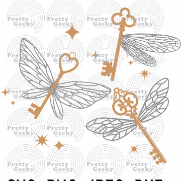 Magical Flying Keys Digital File Set