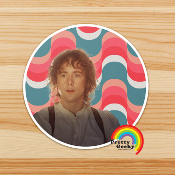 Mid Century Modern Hobbit Sticker : Peregrin Took