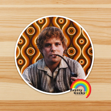 Clone of Mid Century Modern Hobbit Sticker : Samwise Gamgee