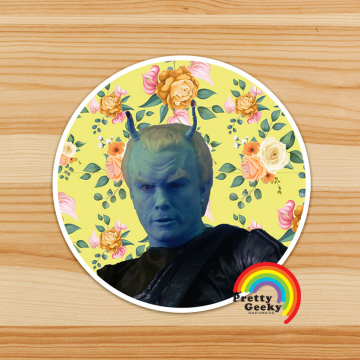 Vintage Floral Star Trek Villain Sticker :Commander Shran