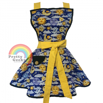 Sun Moon Stars Apron